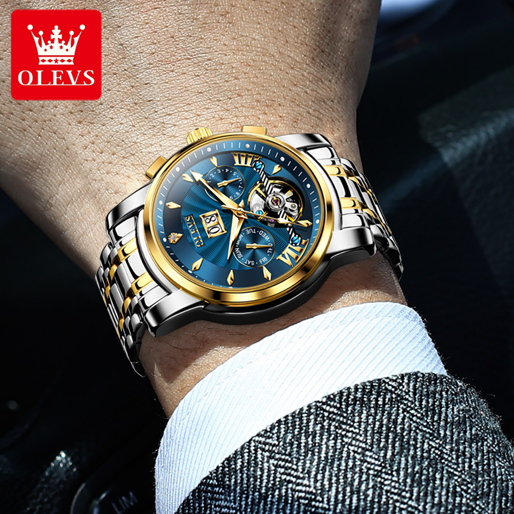 OLEVS Men Watches Luxury Fashi - Mens Mechanical Watch recension och pris