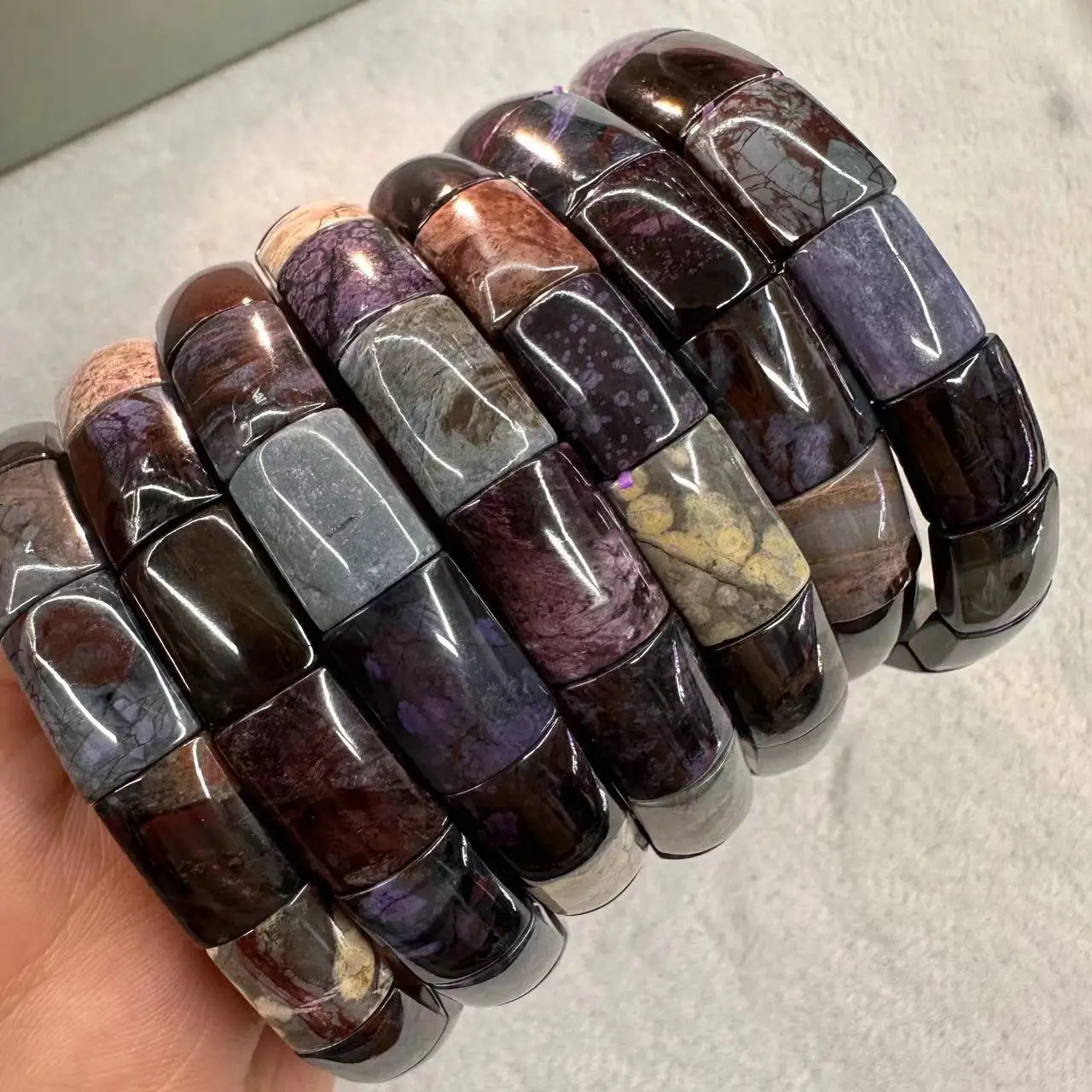 AAA Natural Sugilite Bracelet  - Gemstone Bracelet Healing recension och pris