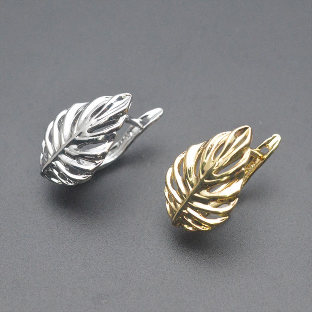 1/2Pcs 18K Gold Plated Brass L - Hoop Earrings recension och pris
