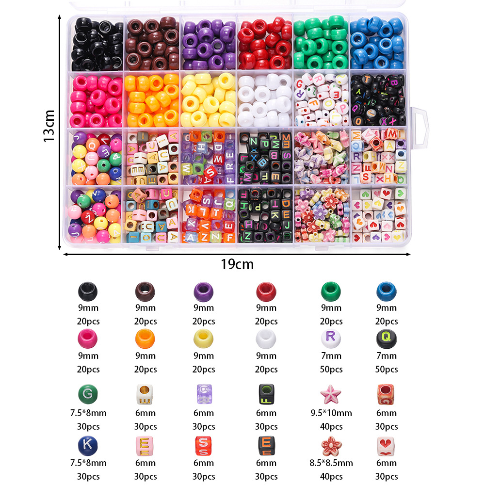 1 Box Colorful Acrylic Pony Be - Fine Jewelry & Watches Photos recension och pris