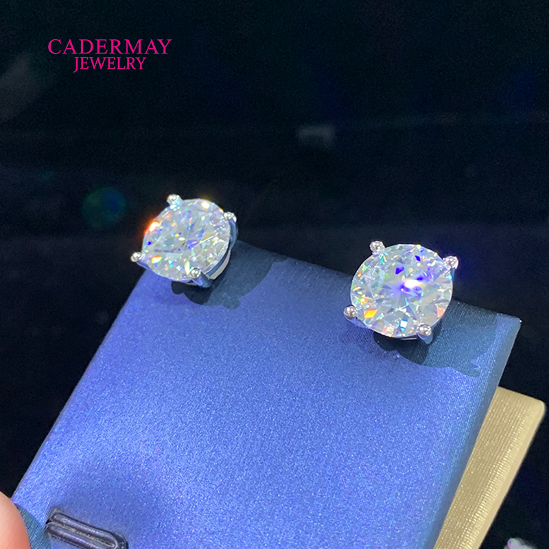 High Quality 4 Prongs Screw Ba - Diamond Stud Earrings recension och pris