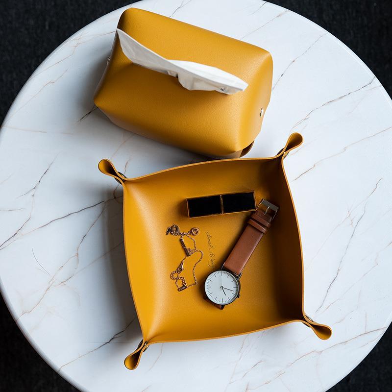 Multi-Purpose PU Leather Desk  - Jewelry Essentials Watches recension och pris